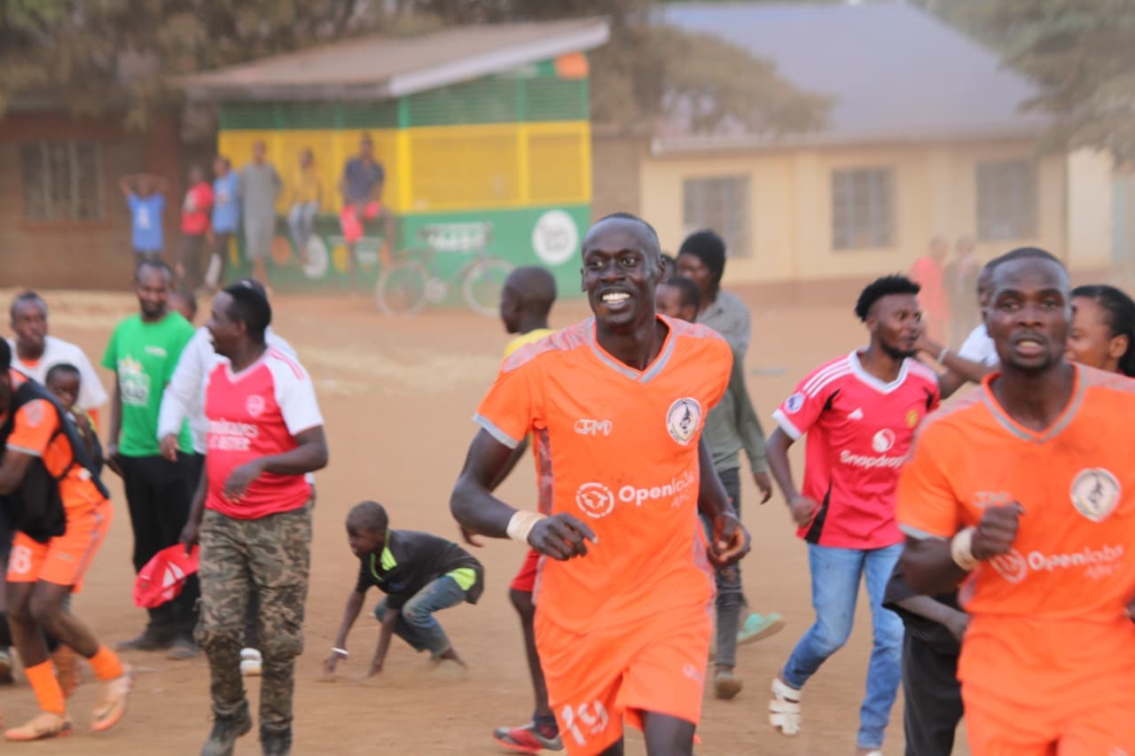 Community football match supported by Openlabs Africa