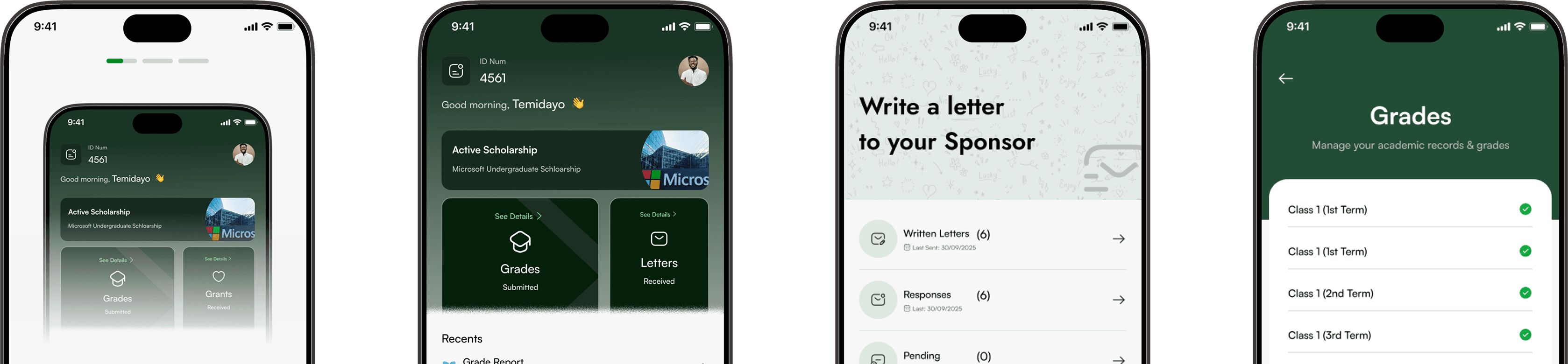 Student app preview